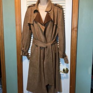 few moda leopard trench coat